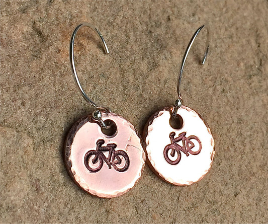 Bicycle, Arrow, Yoga Earrings - Natashaaloha, jewelry, bracelets, necklace, keychains, fishing lures, gifts for men, charms, personalized,